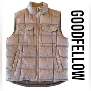 CLEARANCE SALE Goodfellow & Co Men’s Medium Charcoal Gray Insulated Puffer Vest